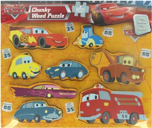 Disney Pixar Cars the movie 8 Piece Chunky Wood Puzzle