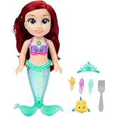 Disney Princess Ariel &amp; Flounder - Singing Doll Ariel Sings Part of Your World - Tail Lights Up in &amp; Out of Water