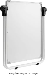 DOeWORKS Kids Easel Magnetic Whiteboard Chalkboard Height Adjustable 360° view 7