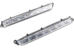 CNUPSM LED Daytime Running Light Fog Lamp 1 Pair Compatible With Mercedes Benz X164 GL320 GL350 GL450 GL550 ML63AMG X166 2007-2013 A1649060451 A1649060351