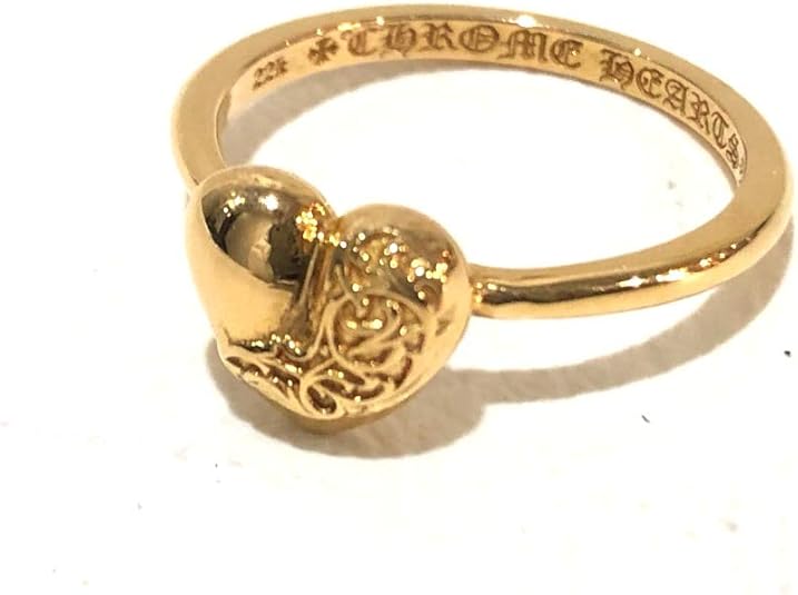 Amazon クロムハーツ Chrome Hearts アクセサリー 小物 バブルガムリング ハート リング 指輪 22k ユニセックス 中古 リング 通販