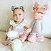 Plush Baby Bunny Doll Girl Gifts Soft First Dolls Easter Angela Girls Toy Grey 13 Inches + Gift Bag