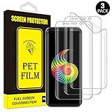[3-Pack] Yoyamo for Galaxy S9 Plus Screen Protector Full Screen Coverage 3D PET HD [NOT Glass] Screen Protector Film for Samsung Galaxy S9 Plus