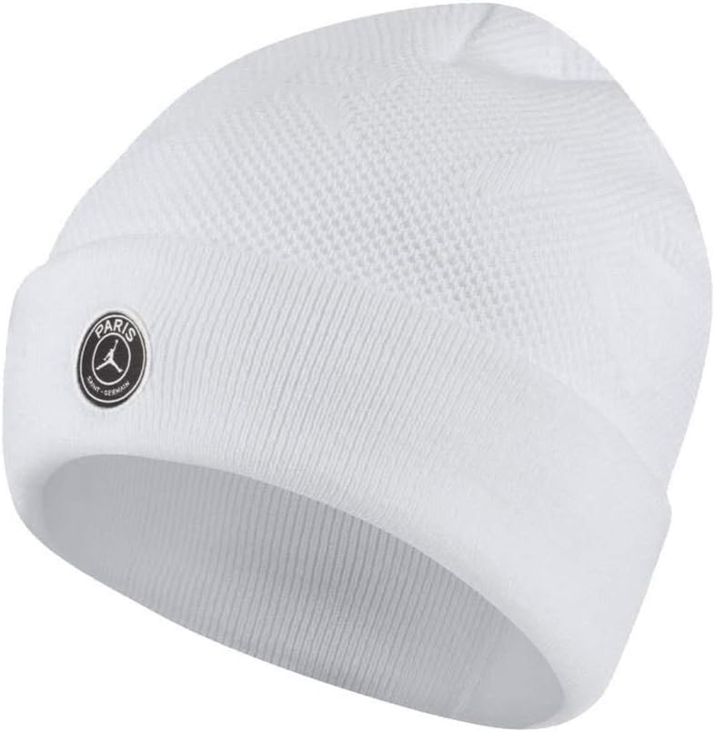 psg white beanie