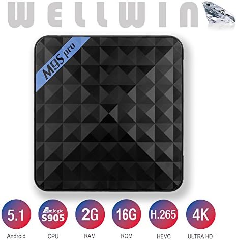 WELLWIN M9S Pro Android TV Box S905 Quad core 2GB/16GB/4K Android 5.1 OS WIFI/Internet Bluetooth 4.0 DLNA Miracast HD 3D