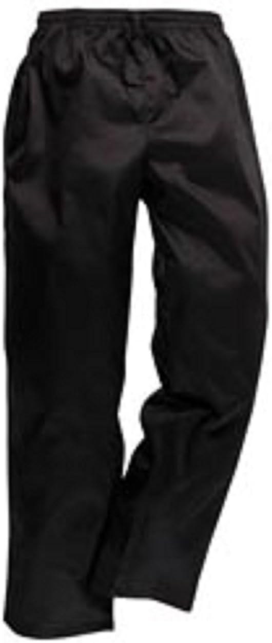 Black Chefs Trousers/Pants, Unisex, INS01B Amazon.co.uk Clothing