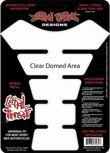 Lethal Threat YSLT70030 Clear Tank Pad for All Sportbikes