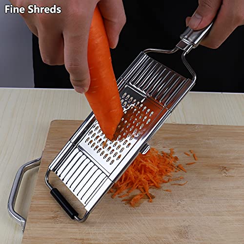 Multi Purpose Vegetable cutter Cheese Grater,Flat Handheld 3 adjustable