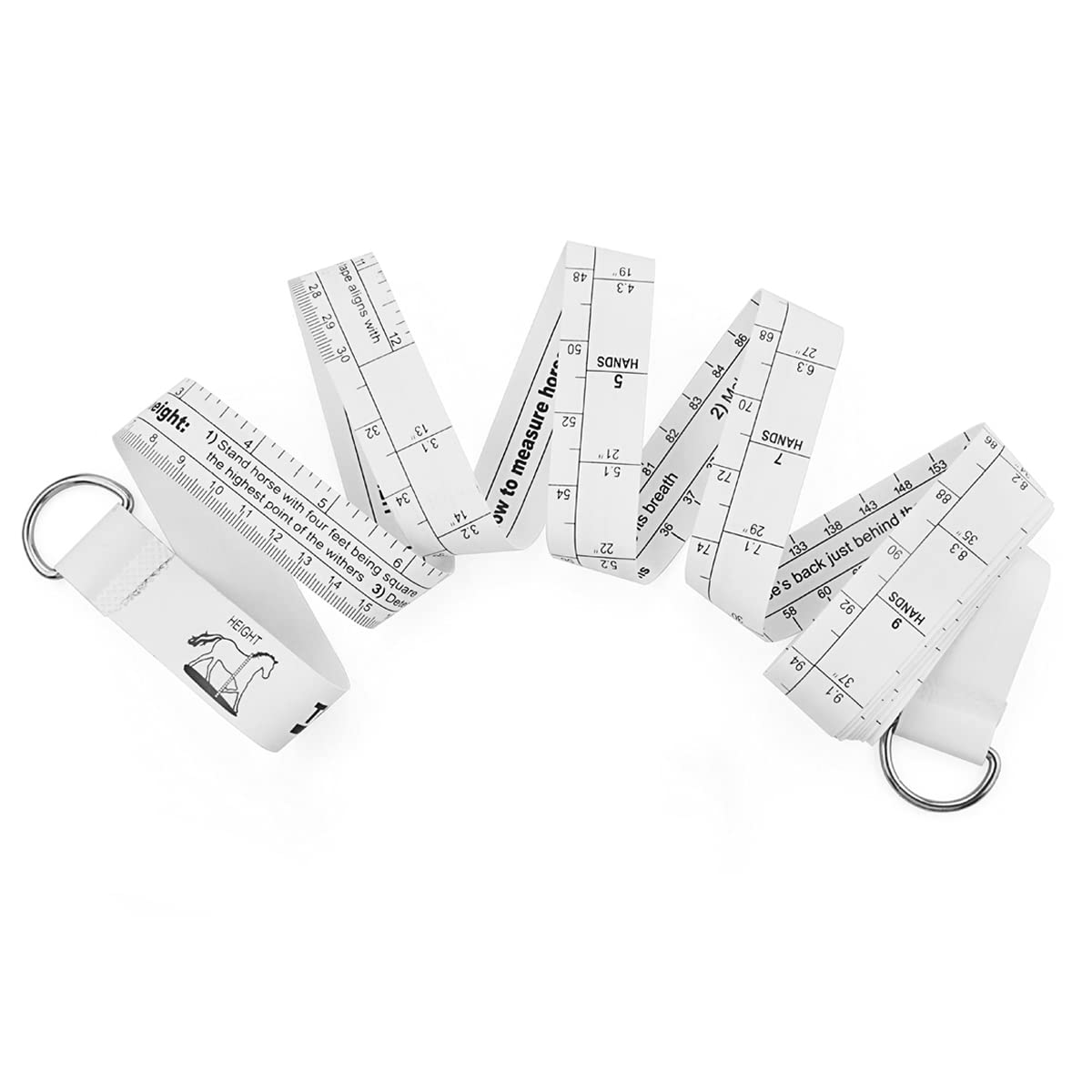WANGCL Portable Horse Measuring Stick Animal Weight Tape Horse Weight Tape Measure For Measurement Of Animal Bust And Weight-2.5M