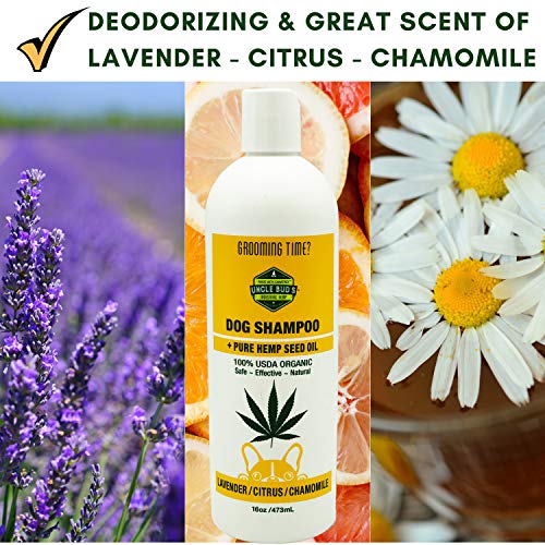 Uncle-Buds-All-Natural-Hemp-Dog-Shampoo-SOOTHES-and-MOISTURIZES-Dry-Skin-PARABEN-Free-SULFATE-Free-GMO-Free