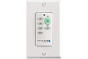 Kichler Full Function Ceiling Fan Wall Control System in White, 370038MULTR