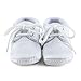 Delebao Baby Infant Lace Up Satin White Shoes Bootie Slippers Sneakers (6-9 Months, Shoes)