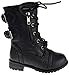 Mango 61K Little Kids Combat Lace Up Boots Black 3