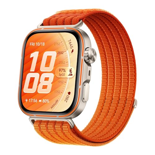 HUAWEI Watch FIT 5 Pro Smartwatch, 1.92" FullView Display, up to 10-Day Battery Life, Outdoor Experience, Mini Work-Out, Health Management, Sleep & Heart Monitor, NFC, iOS & Android, Orange