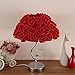 LOVFASHION LED Table Lamps - Adjustable Rose Flower Desk Lamp|Wedding Living Room Bedroom Party Home Decor with White LED Lights Red