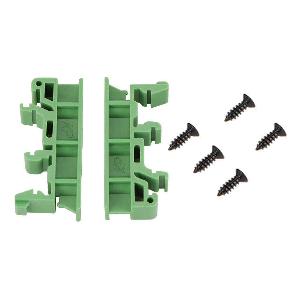 10 Sets PCB Circuit Board Bracket DIN C45 Rail Adapter 35mm PCB Circuit Board Mounting Bracket Holder Carrier