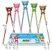 Kids Training Chopsticks for Toddlers, Kids and Adults – Removable Finger Helpers, Animal Design, BPA-Free, Dishwasher-Safe (Bears 5-Pack)