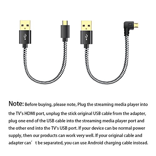 USB Cable for Roku Stick, Power the Streaming Stick Directly from TV's