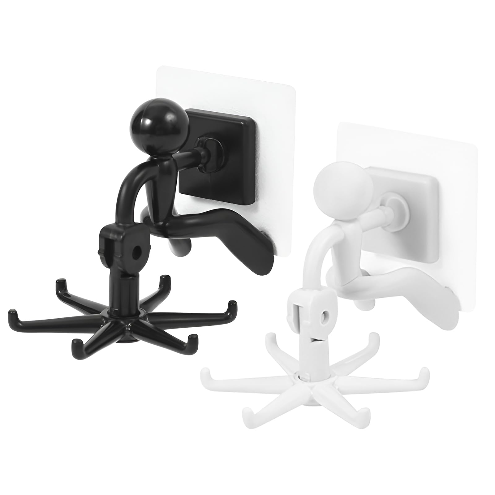 RZMZBY 2 Pieces Kitchen Hooks, No Drilling Needed, Kitchen Utensils Hook for Kitchen/Bathroom/Closet