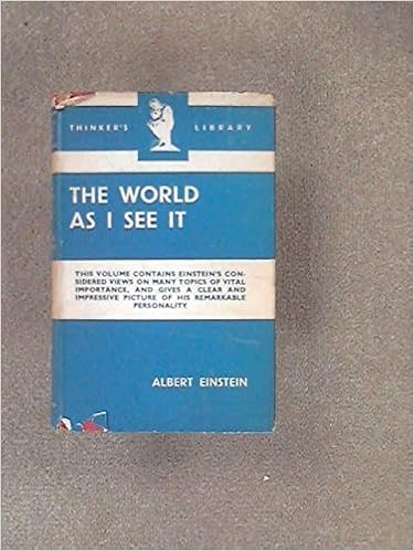 The World As I See It Mein Weltbild The Wisdom Library Albert Einstein Alan Harris Amazon Com Books