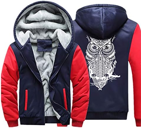 Clearance On Sale Litetao Men's Winter Heavyweight Fleece Hoodie Jackets Sherpa Lined with Full Zip Plus Size
