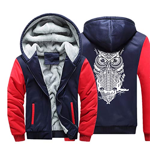 Clearance On Sale Litetao Men's Winter Heavyweight Fleece Hoodie Jackets Sherpa Lined with Full Zip Plus Size