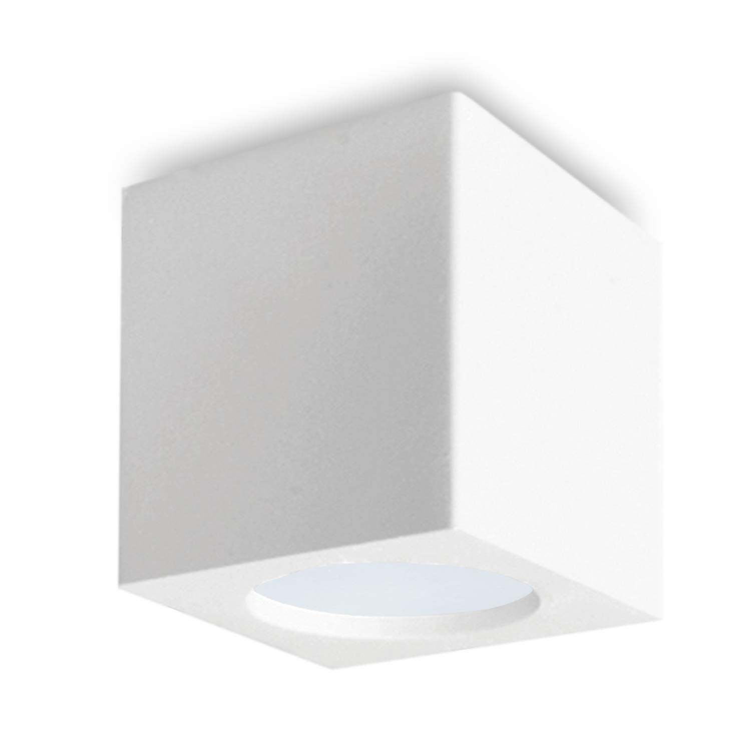 Aufbauleuchte Deckenleuchte Aufputz DEKRA (Quadratisch, Weiss) Inkl. 1