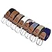 Ayliss Men's Elastic Fabric Woven Stretch Belt Leather Inlay,Khaki