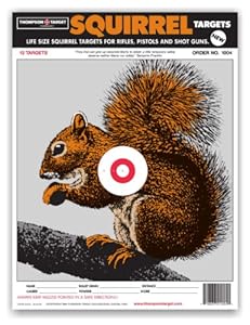 amazoncom life size squirrel paper hunting shooting targets 9x12