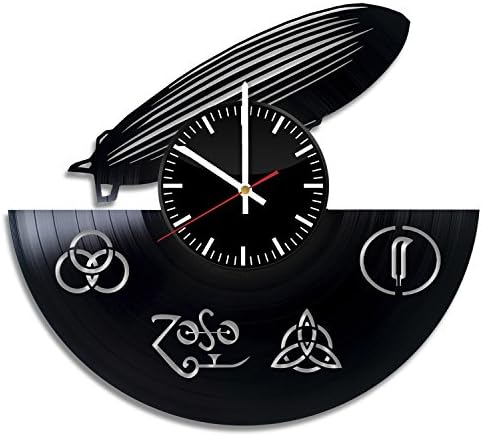 Musical Band Emblems Design Vinyl Record Wall Clock - Get unique home wall decor - Gift ideas for his and her - Original Modern Music Fan Art