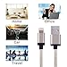 Dufferni 1Pack Durable Nylon Braided Lightning Cables Syncing and Charging Cord with Aluminum Connector for iPhone 6s plus, 6s, 6 plus, 6, 5s, 5c, 5, iPad Air, iPad Mini, iPod (Golden) (6ft/2m)