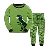 Hugbug Toddler Boys Cute Dinosaur Pajamas Set 2-7T