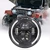 7″ronde LED koplamp, 75W waterdichte motorfiets koplamp rijden licht met DRL richtingaanwijzer Halo Ring hoek ogen voor Harley Davidson FLD/Touring/Softail modellen