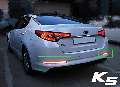 LED Rear Bumper Reflector Trunk Light Lamp Set (Fits: KIA 2011 - 2013 Optima K5)