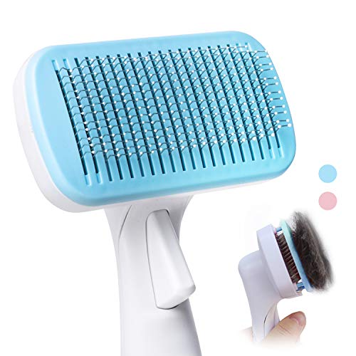 Tekkery Dog/Cat Comb Brush Pet Grooming Brush Daily, Use to Clean Loose Fur & Dirt, Great Undercoat Brush for Shedding Short Hair With Small Medium Large