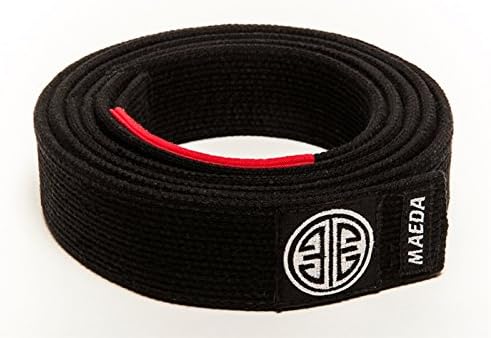 Maeda Brand Gi Material BJJ Belts - Black - A4