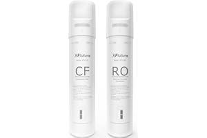 XFLUTURA Y7/Y7P/Y7T Series 6-Month Replacement Cartridge Compatible with SimPure Y7, Y7P, Y7T, Y7P-BW, Y7P-W, Y7T-BW-A, Y7T-BW-C, Y7T-A, Y7T-C Series Water Filter, Pack of 2 Filters (1*CF, 1*RO)