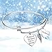 Elegant Chef Husband Memorial Bangle Bracelet- A Piece of My Heart Lives in Heaven- Remembrance Sympathy Gift