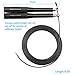 Jump Rope - Premium Quality – Adjustable Speed Rope For Boxing, MMA Fitness Training - Free Waterproof Carry Case & Spare Screw Kit - Anti-Slip Handles (Black)