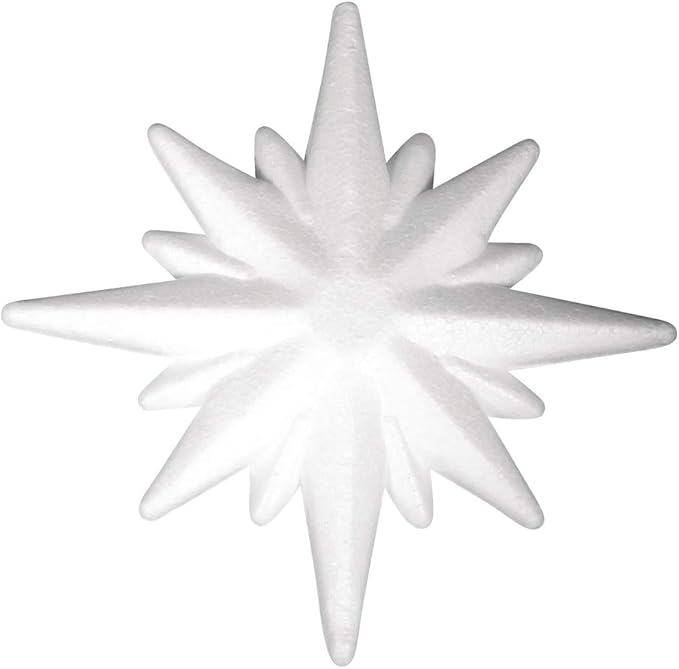 Rayher 30099000 Styropor Stern, 10,5cm ø, 1,5cm Amazon.de