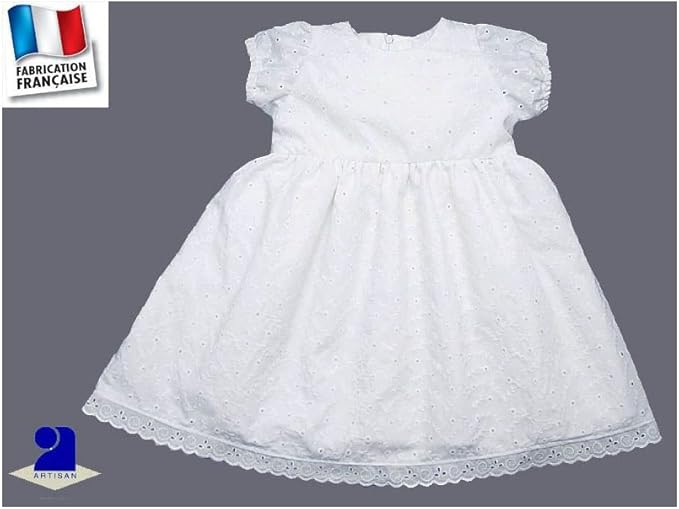girls white broderie dress