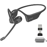 NUROUM OpenEar Pro 2 Bluetooth Headphones with Mic, Dongle and Bag | ENC Noise Cancelling Mic, HiFi 4 DSP, Multi-Point Connections, Soft Silicone, Long Battery Life, One Button Mute