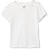 Amazon Essentials Girls and Toddlers' Short-Sleeve T-Shirts