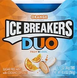 ICE BREAKERS DUO Cool Orange Flavored Sugar Free