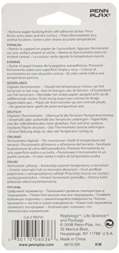 Penn-Plax Reptile High Range Digital Thermometer