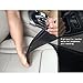 Anynow Car Seat Gap Filler Console Side Pocket Organizer Seat Catcher Premium PU Leather 2 Pack(Black)