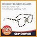 TIJN Blue Light Blocking Glasses Women Men Vintage Square Nerd Computer Glasses Anti Eyestrain