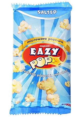 Eazypop - Palomitas saladas - 100 g - Pack de 3 unidades: Amazon ...