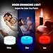 CHOETECH Wireless Charging Night Light Kit, Includes Wireless Charger and Dimmable Tap Control Multicolor LED Atmosphere Lamp (Adapter Not Included)