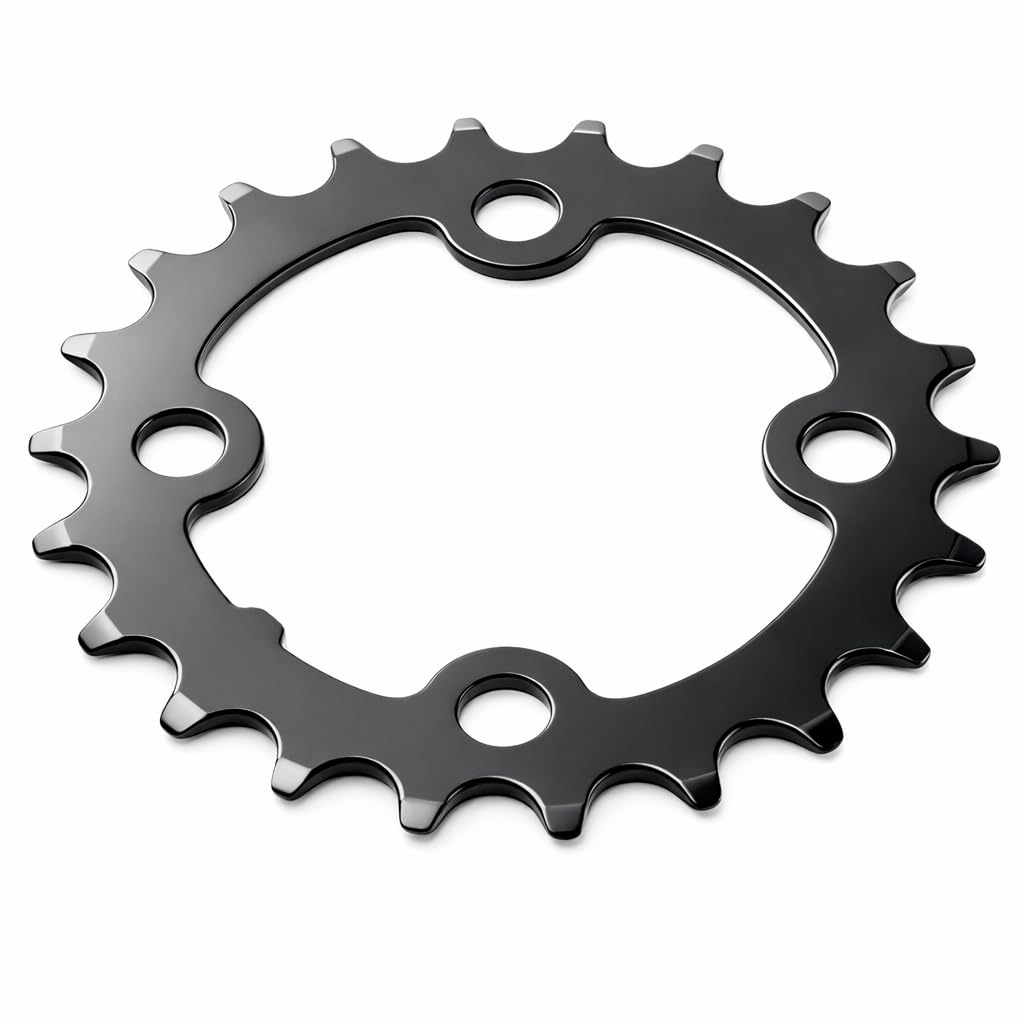 Alomejor Bicycle Chainring, 22T Carbon Steel Chainring 64mm BCD 8 9 10 Speed Chainring Replacement